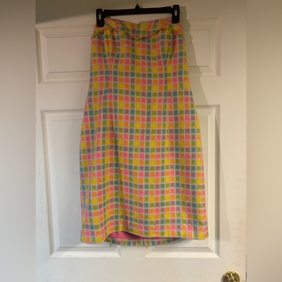 Lilly Pulitzer Bibi style dress in multi color Give Me Wings pattern Size 14 - Picture 5 of 6